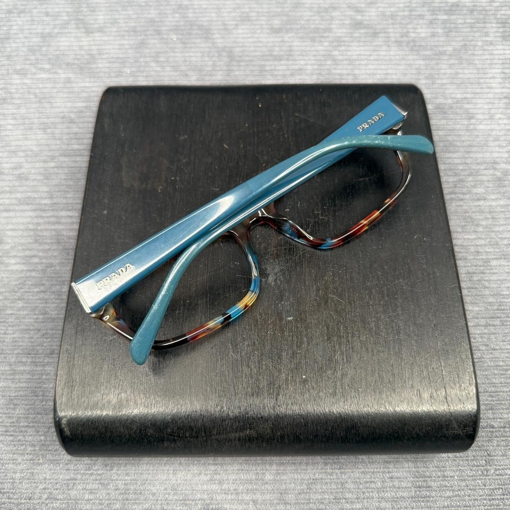 Prada NAG-1O1 Tortoise Teal Rectangular Eyeglasses Frames Italy BP30353232 - Picture 12 of 16